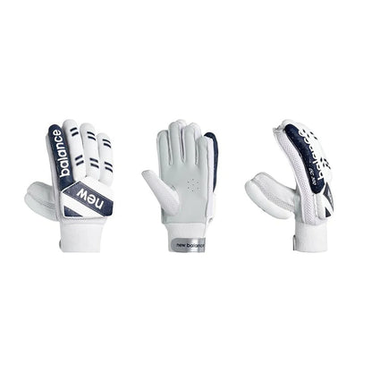 New Balance DC 3i RH cricket batting gloves by Cric Studio Canada, showing black and yellow protective gloves for right-handed players.