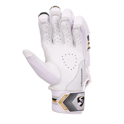 Cric Studio Canada SG HP Lite Batting Gloves with padded palms and adjustable wrist straps, designed for cricket batting protection.