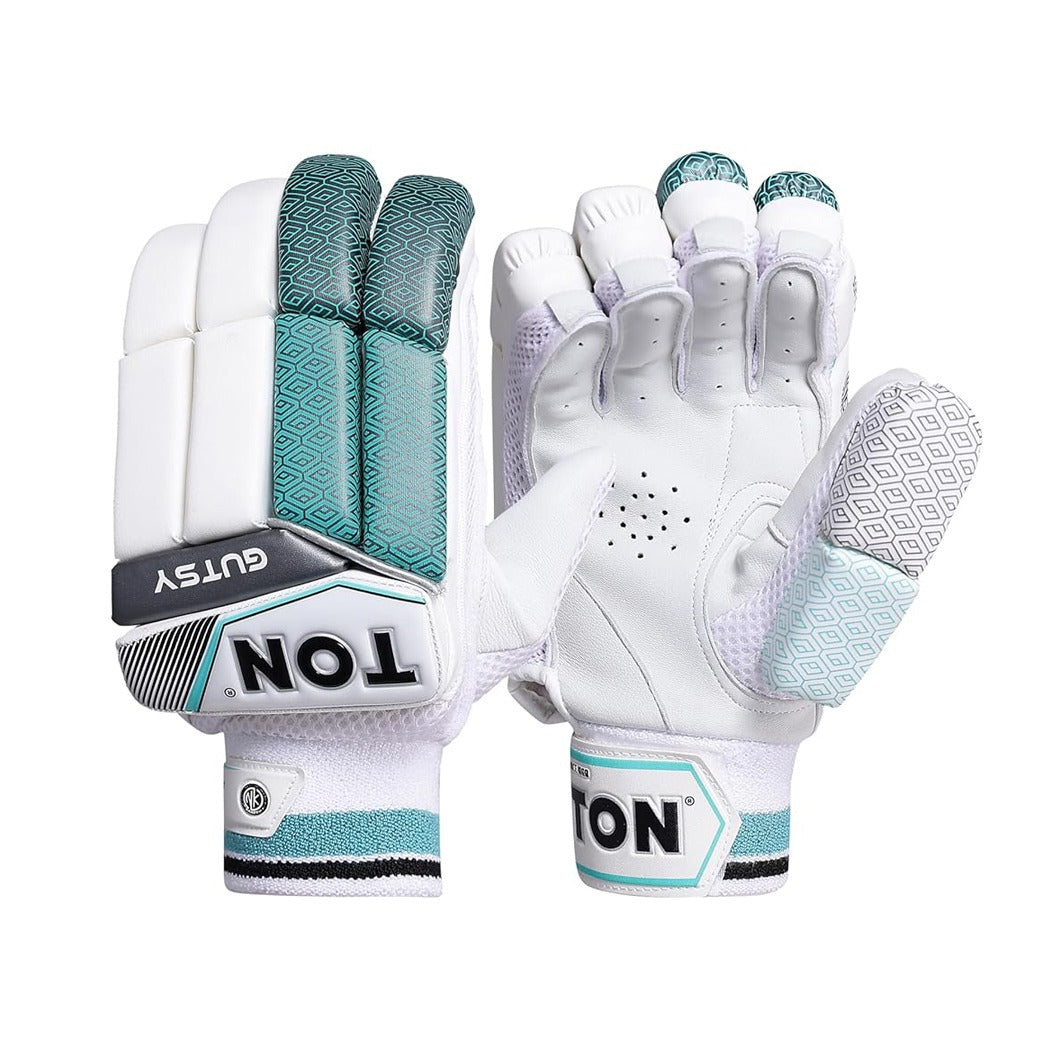Cric Studio Canada SS Ton Gutsy cricket batting gloves with padded palms and adjustable wrist straps for secure fit.