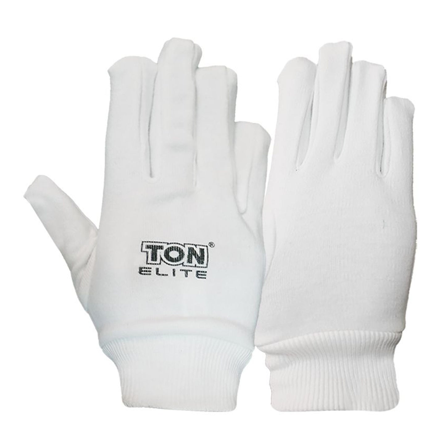 Pair of Cric Studio Canada SS TON Elite men's full finger gloves, black accessories designed for comfort and durability.