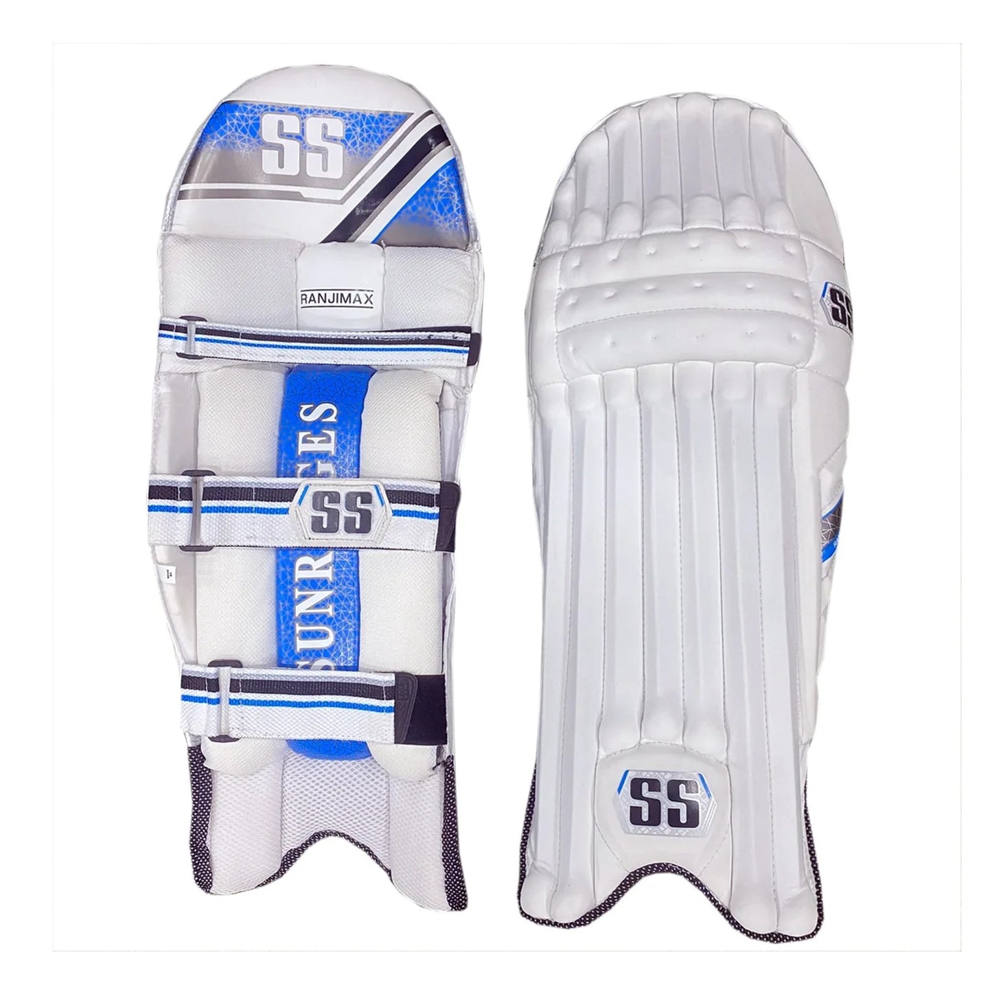 Cric Studio Canada SS Ranjimax RH Batting Legguard showing padded knee and shin protection for cricket batting.