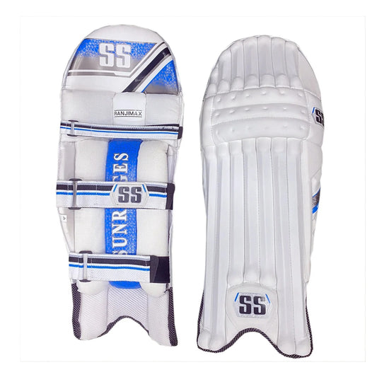 Cric Studio Canada SS Ranjimax RH Batting Legguard showing padded knee and shin protection for cricket batting.