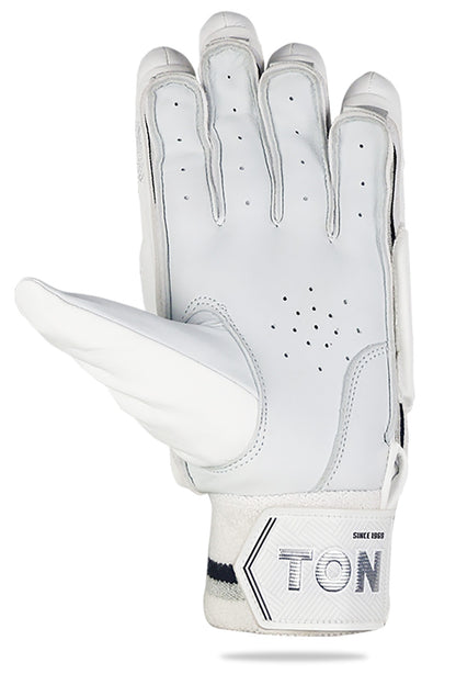 Cric Studio Canada SS TON Test cricket batting gloves with padded palms and adjustable straps for comfortable, secure fit.