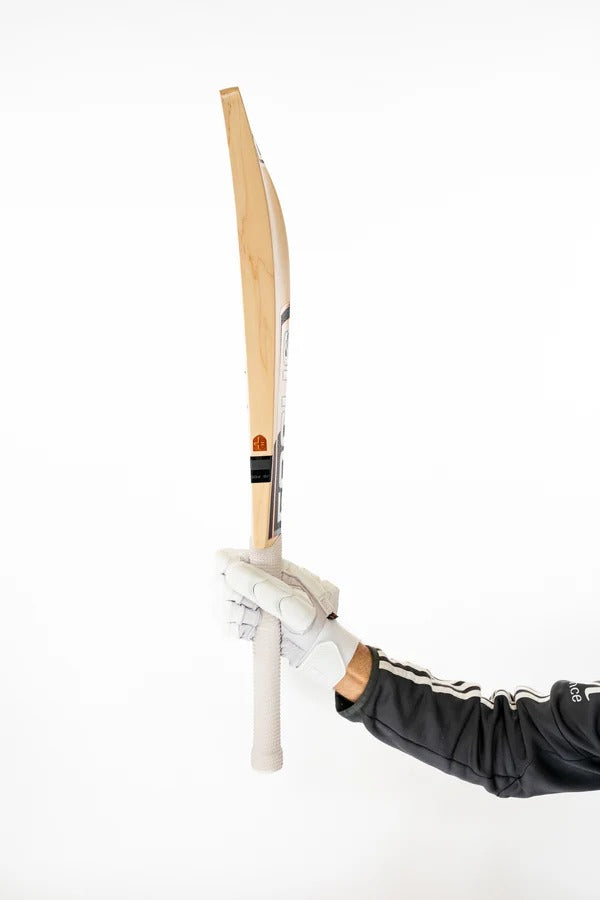 Focus Raw Performance English Willow Cricket Bat by Cric Studio Canada, showing the bat's blade and grip detail