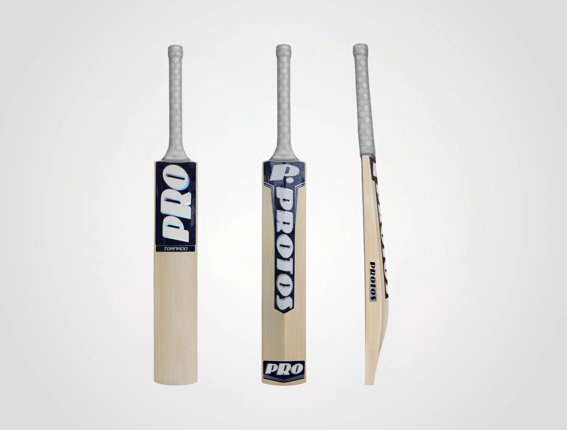 Cric Studio Canada PROTOS TORNADO GARDE-3 cricket bat with polished wood finish and grip handle, ready for cricket gameplay