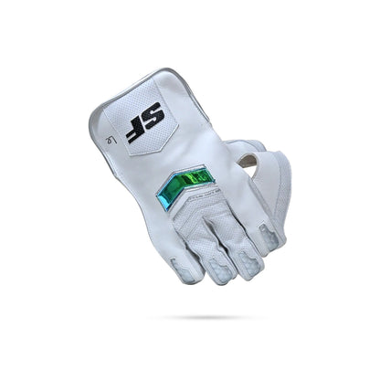 Cric Studio Canada SF Limited Edition wicketkeeping gloves with padded palms and adjustable wrist straps.
