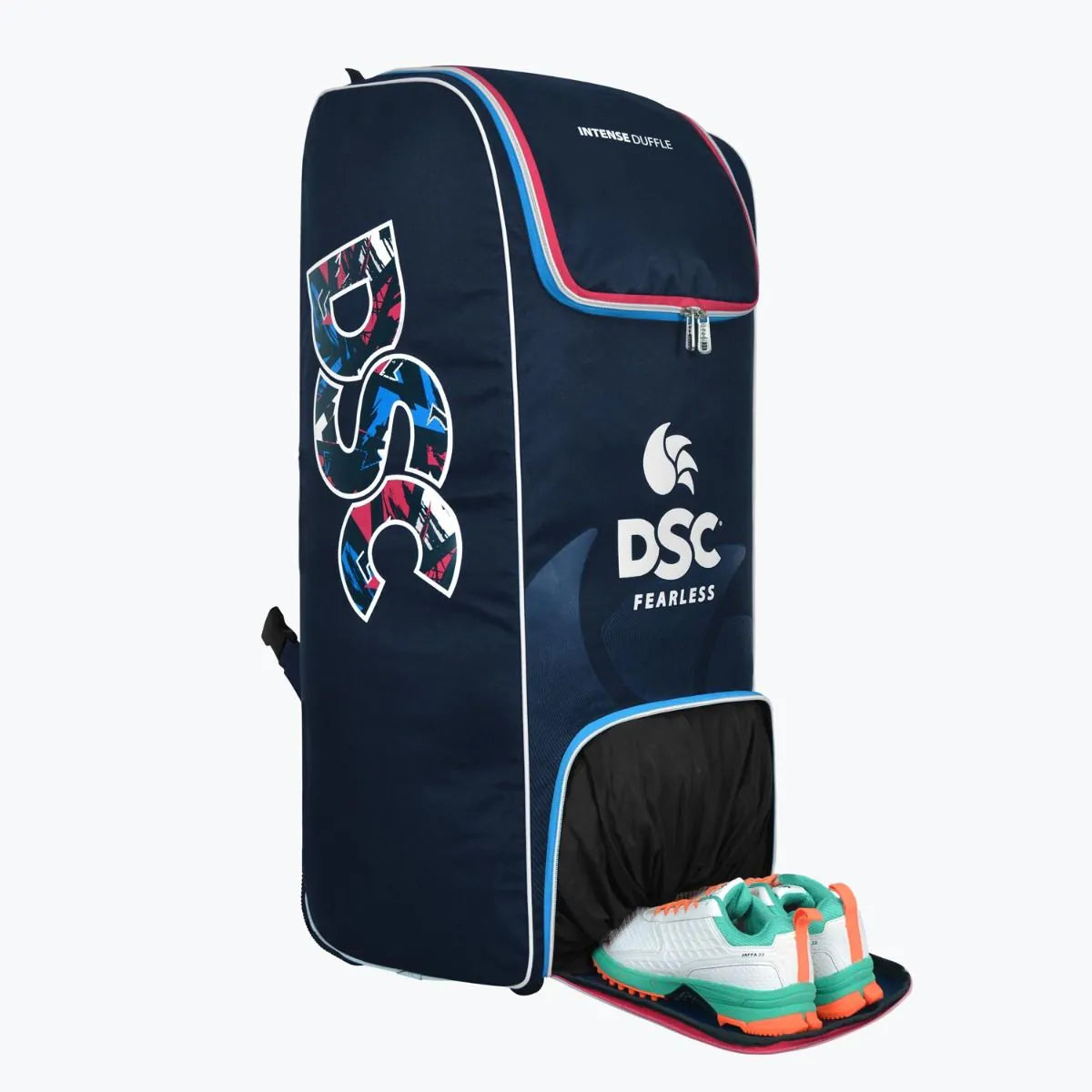 Cric Studio Canada DSC Intense Junior Duffle Kitbag in black with adjustable shoulder strap and logo details