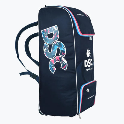 Cric Studio Canada DSC Intense Junior Duffle Kitbag in navy blue with carrying handles and zip closure.