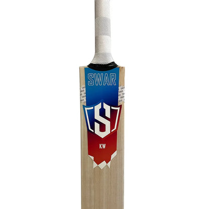 Cric Studio Canada Swar Premium KW cricket bat with a light wooden finish, flat face, and ergonomic handle for optimal performance.