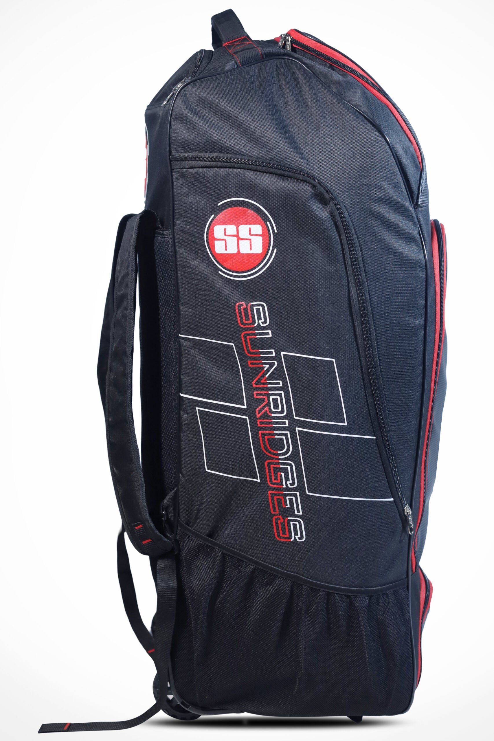 Cric Studio Canada SS Kit Bag Ultimate kitbag shown from the left side, featuring multiple compartments and durable design.
