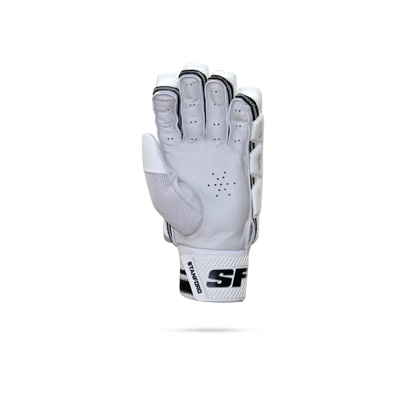 Cric Studio Canada SF Camo Adi MRH batting gloves with camo design and padded palms for cricket batting protection.