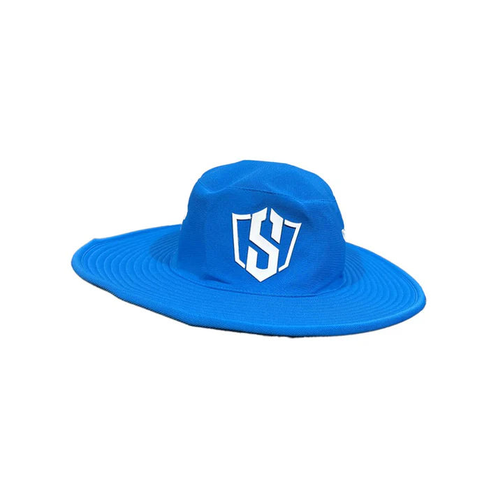 Navy Swar Round Hat accessory by Cric Studio Canada featuring a stylish round design on a navy background.