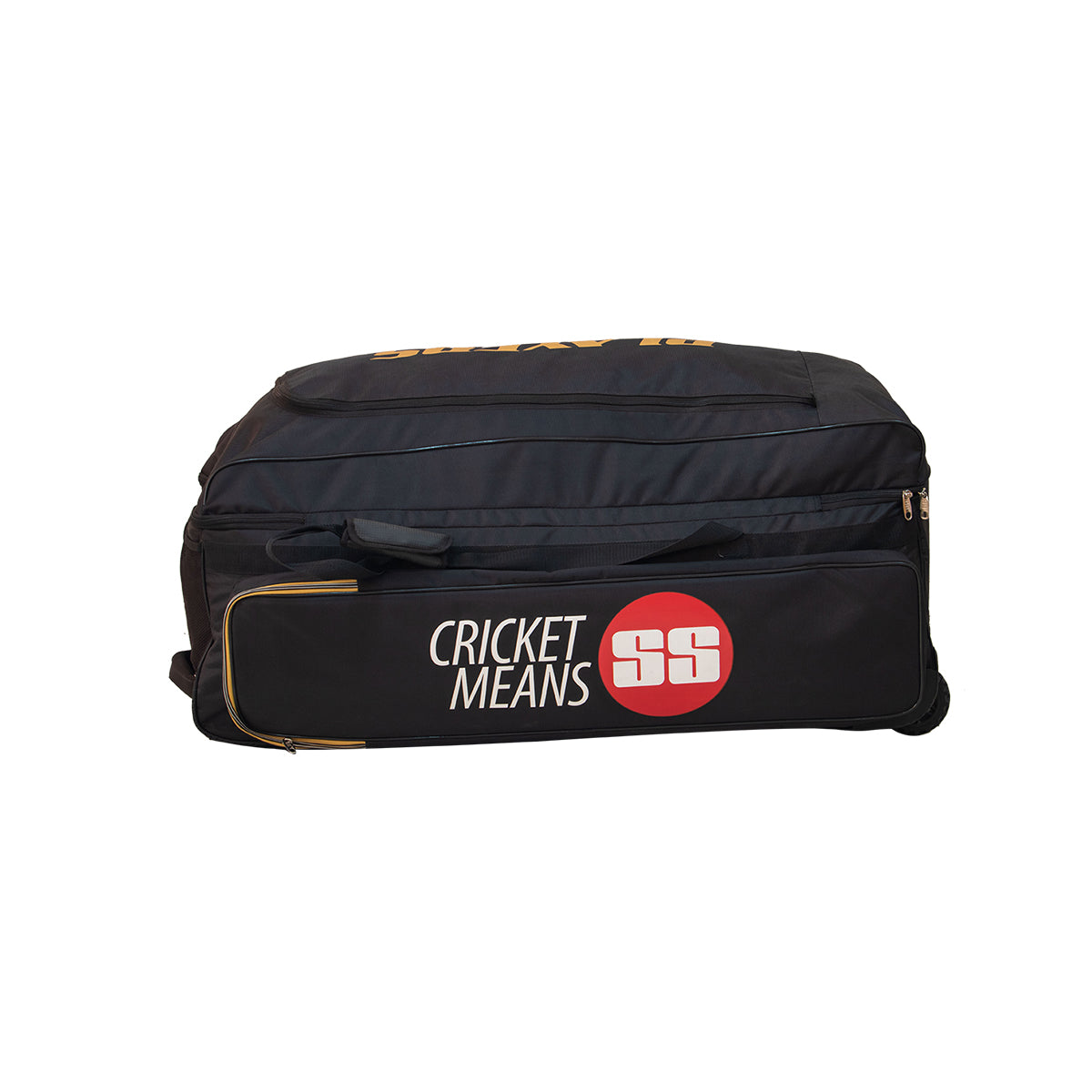 Black SS Player Kitbag by Cric Studio Canada, sports gear bag with sturdy handles and spacious interior for cricket equipment.