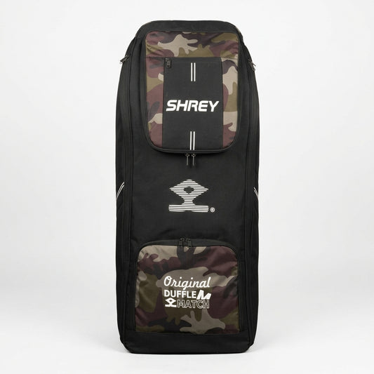 Cric Studio Canada Shrey Match Duffle 2.0 kitbag with sturdy handles and spacious main compartment, ideal for cricket equipment.