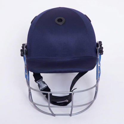 SS Helmet Matrix Junior cricket helmet with face guard and ventilation for young players, in black with adjustable straps.