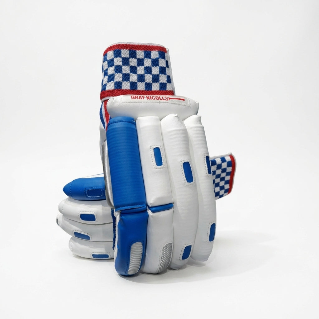 Cric Studio Canada GN PRO EDITION batting gloves with padded fingers and breathable fabric for baseball or cricket batting.