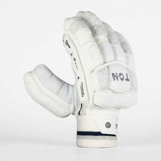 Cric Studio Canada SS TON Test New Batting Gloves with padded palms and adjustable wrist straps for cricket players.