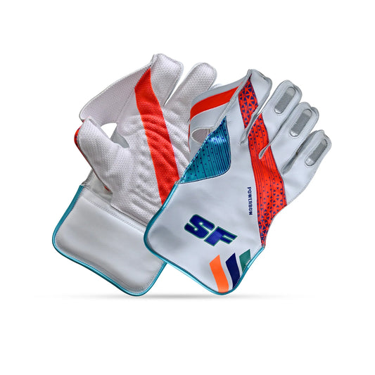 Cric Studio Canada SF Power Bow WK wicketkeeping gloves with padded palms and adjustable straps for cricket wicketkeeper protection