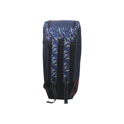 Cric Studio Canada SS Kit Bag Premium Duffle with 6 bat sleeves, black and gray sports duffle bag for cricket gear storage
