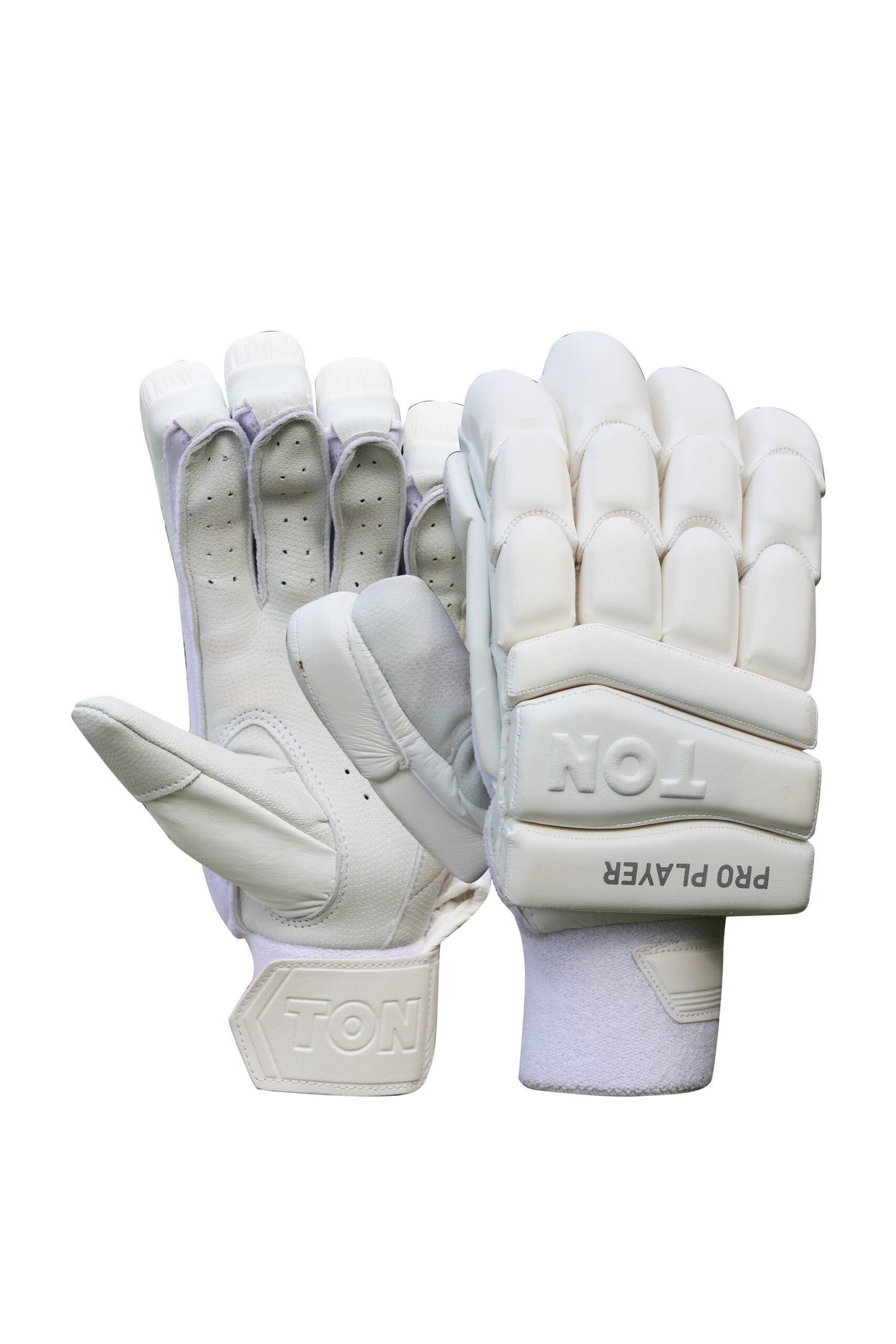 Cricket batting gloves from Cric Studio Canada SS Ton Pro Player Edition, featuring padded design and professional-grade protection.
