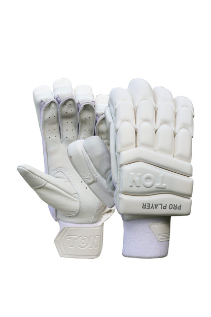 Cricket batting gloves from Cric Studio Canada SS Ton Pro Player Edition, featuring protective padding and breathable material.