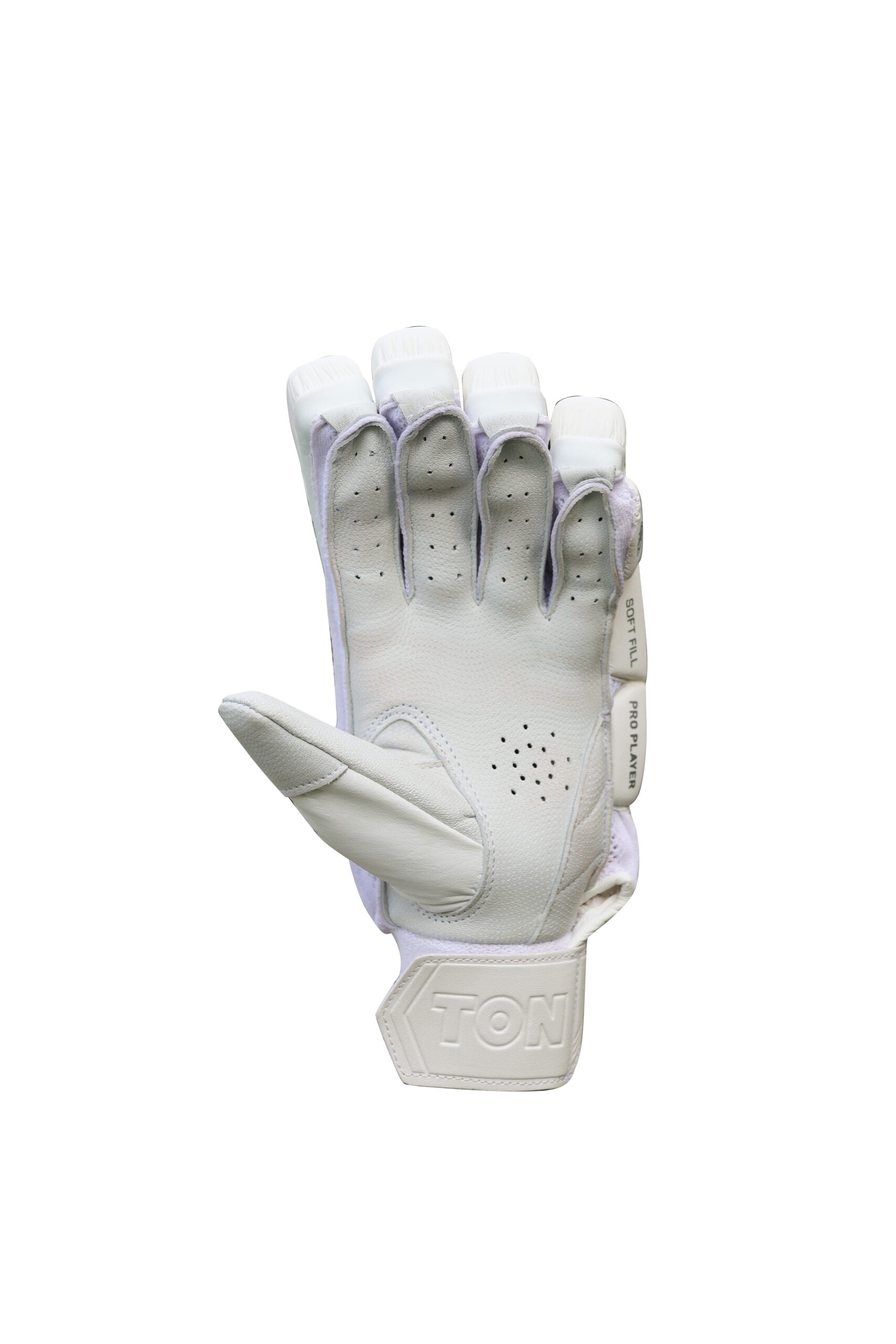 Cricket batting gloves from SS Ton Pro Player Edition by Cric Studio Canada, featuring padded design and breathable material.