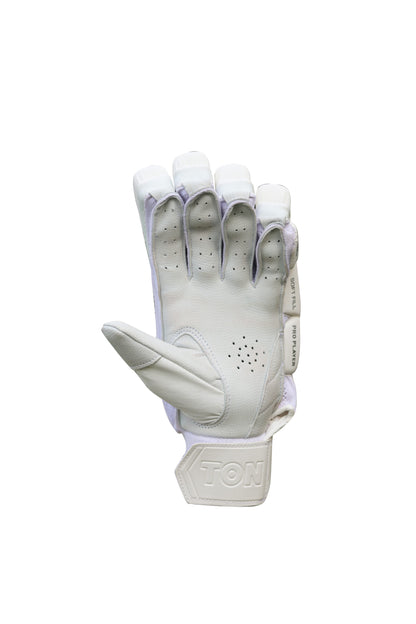 Cricket batting gloves from SS Ton Pro Player Edition by Cric Studio Canada, featuring padded design and breathable material.