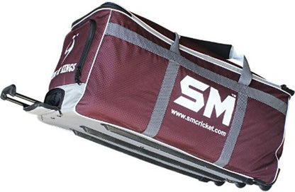 Cric Studio Canada King of Kings kitbag in black with white logo and adjustable straps, designed for cricket equipment storage
