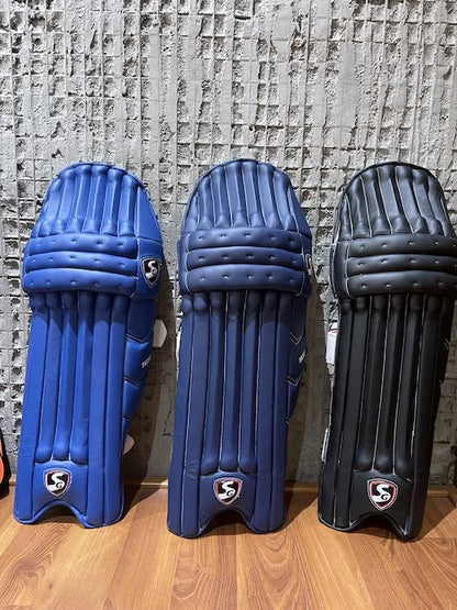 Cricket SG Test Leg Guard by Cric Studio India, colorful protective leg guards with padded design for cricket players.