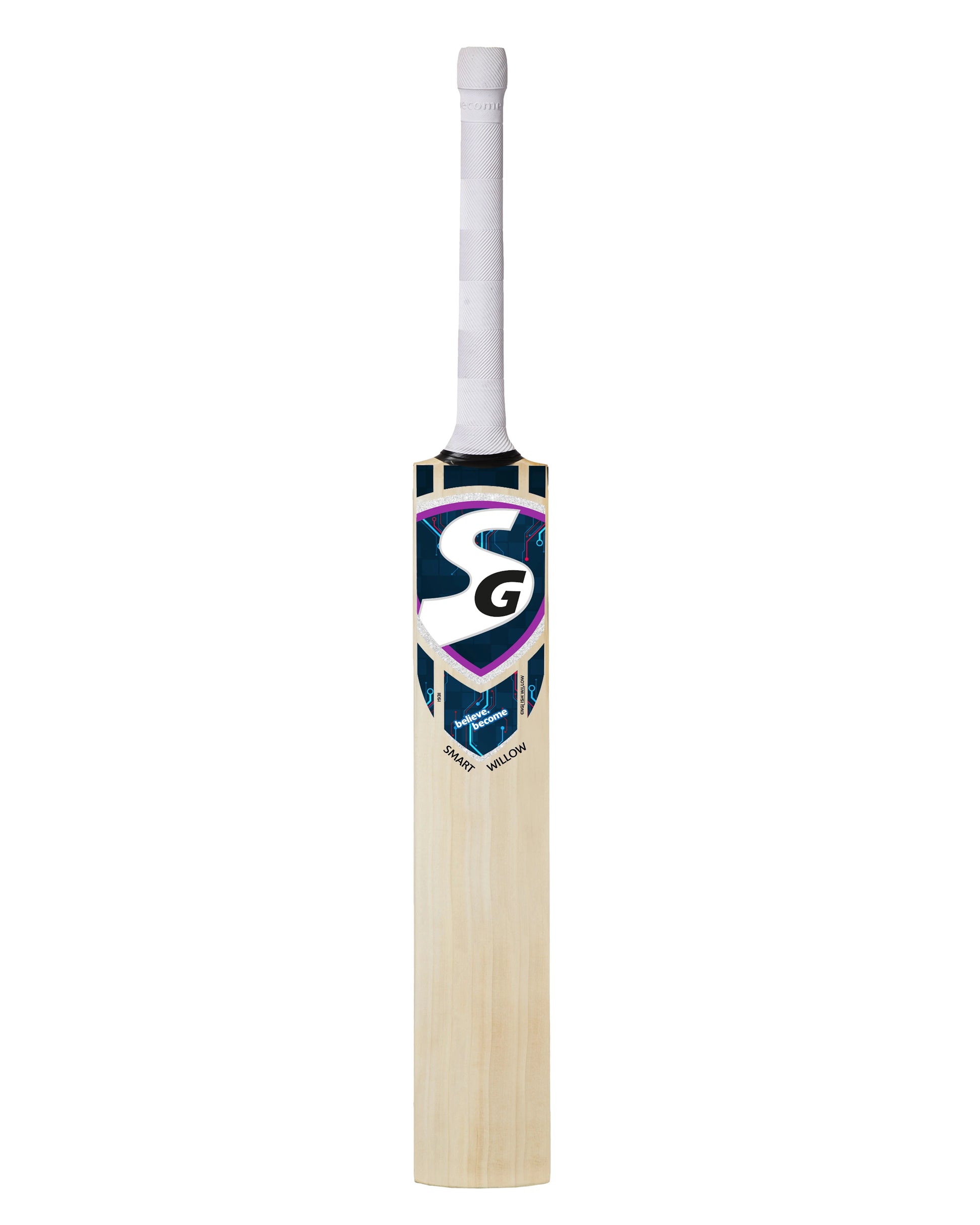 Cric Studio Canada SG Smart Willow SH English Willow Cricket Bat with a sturdy wooden handle and traditional design.