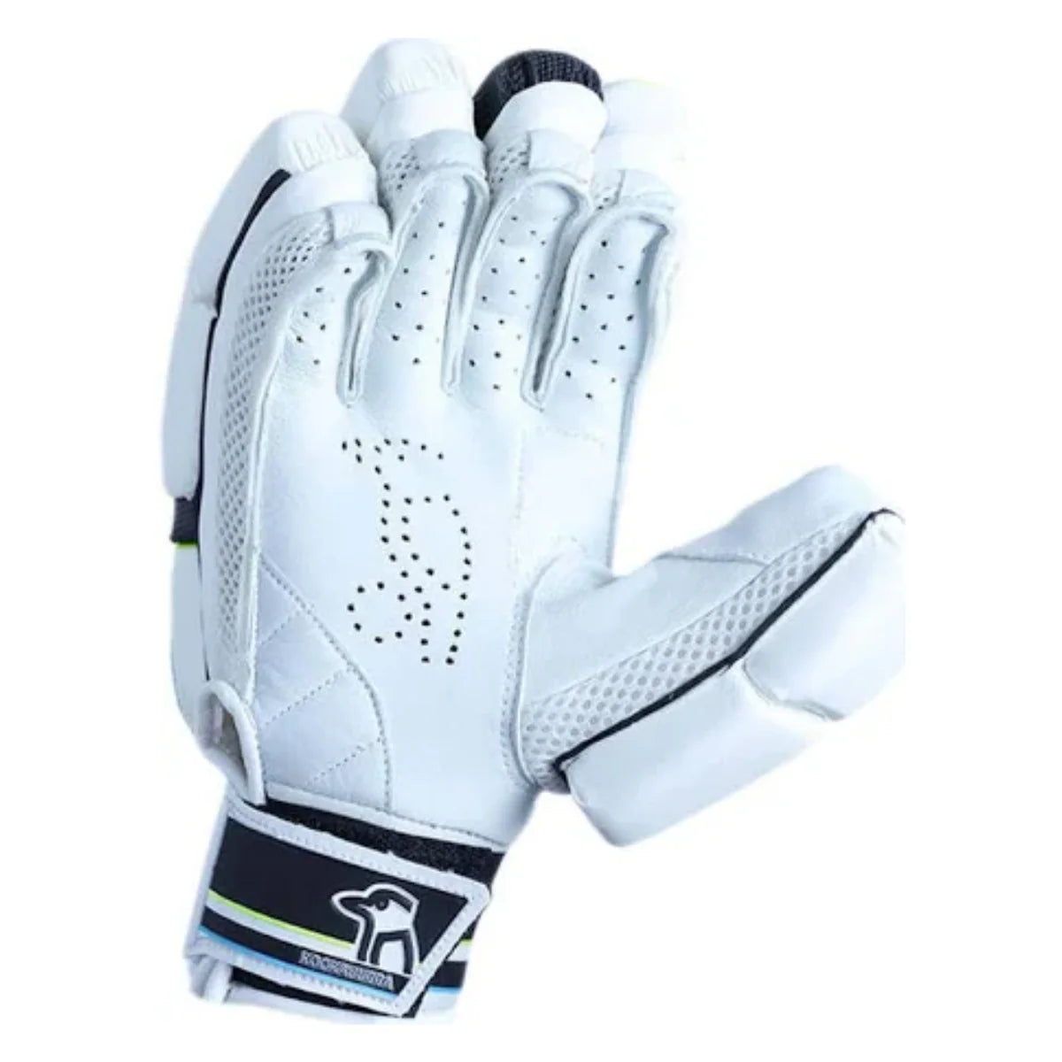 Cric Studio Canada KB Rapid Pro batting gloves with black and red design, featuring padded palms and adjustable wrist straps.