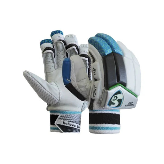 Cric Studio Canada SG Thunder Pro batting gloves with padded palms and adjustable straps for cricket batting protection.